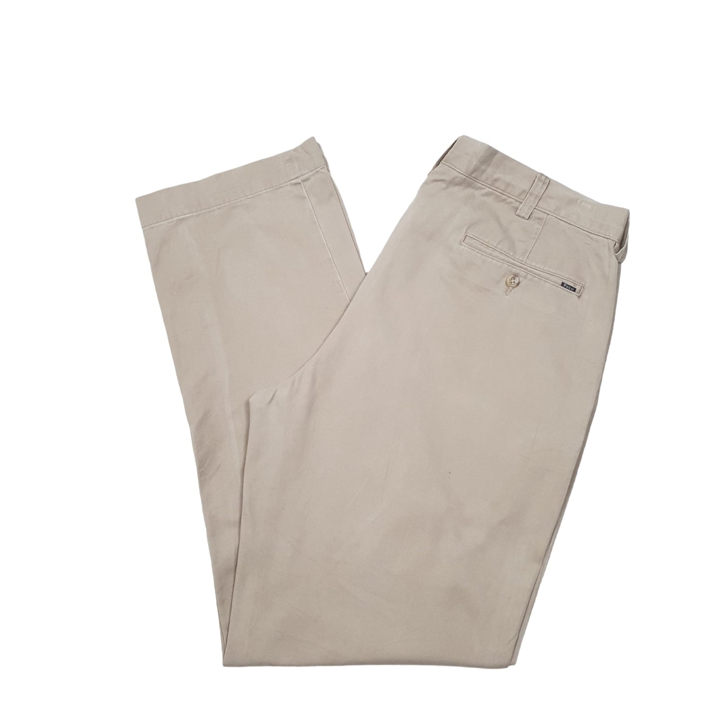 Mens Beige Polo Ralph Lauren Classic Fit Chino Trousers