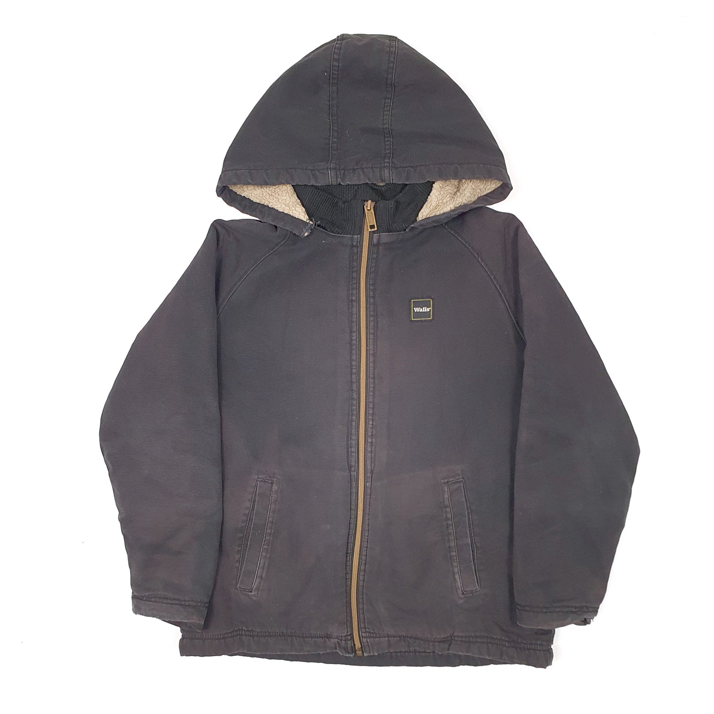 Mens Grey Walls Active Detroit Sherpa Workwear Coat