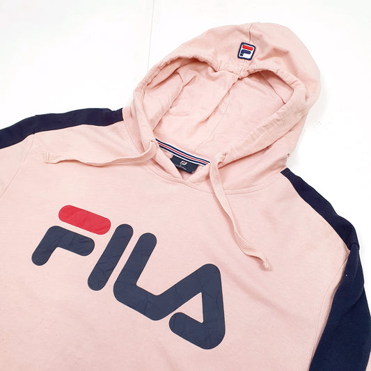 Fila Spellout Hoodie L Pink