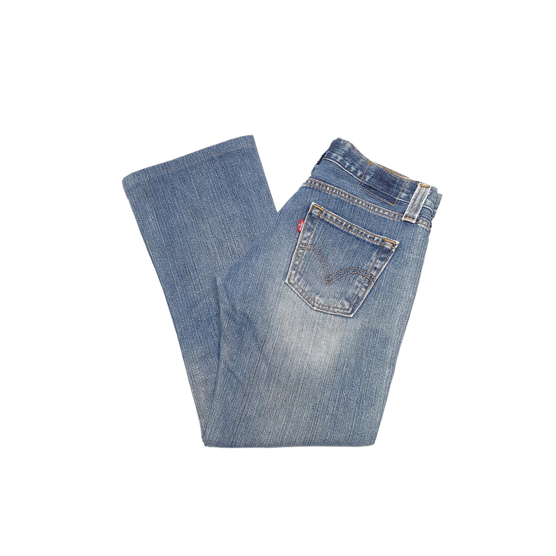 Levis Casual Bootcut Fit Low Slouch Jeans UK10 Blue