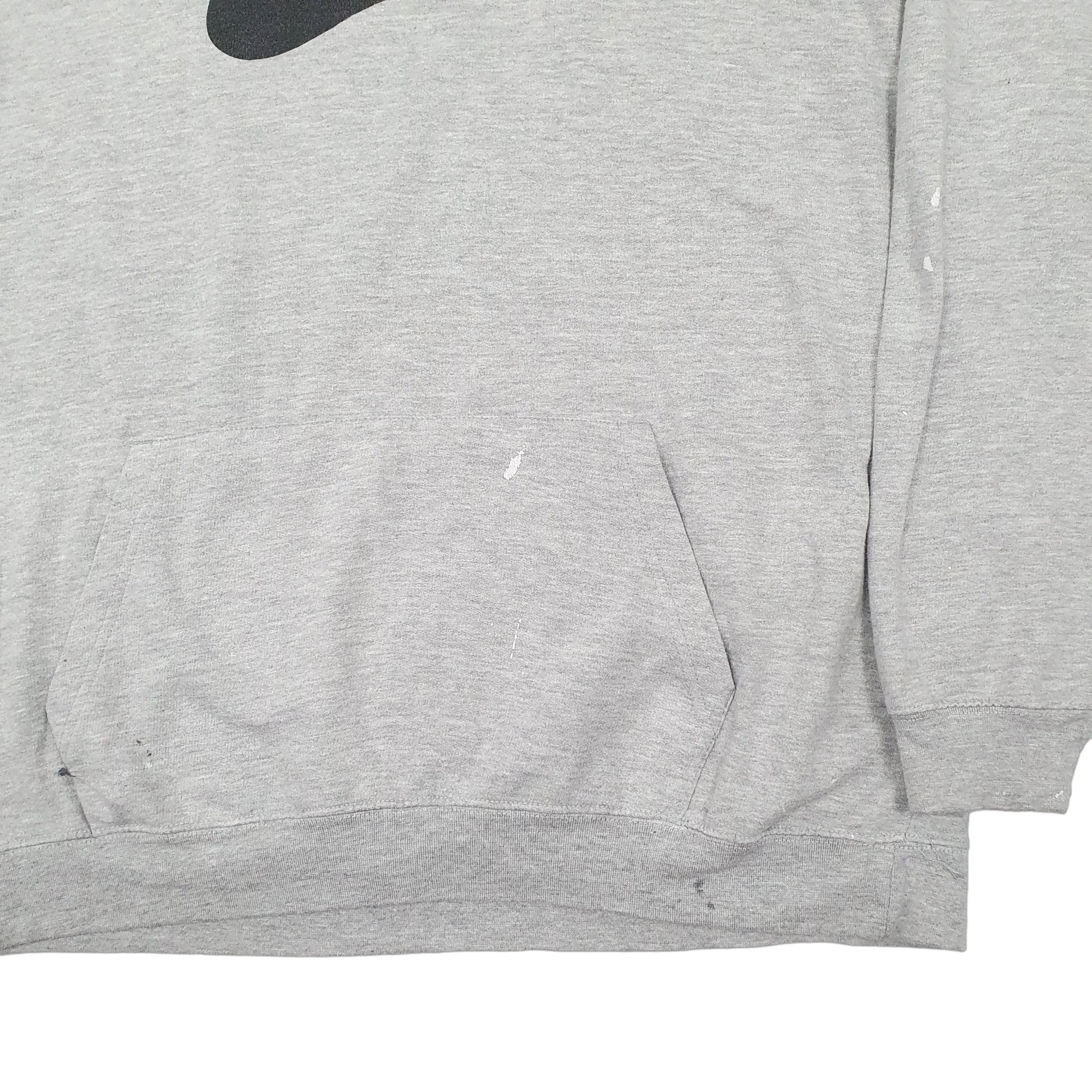 Mens Grey Nike Spellout Hoodie Jumper