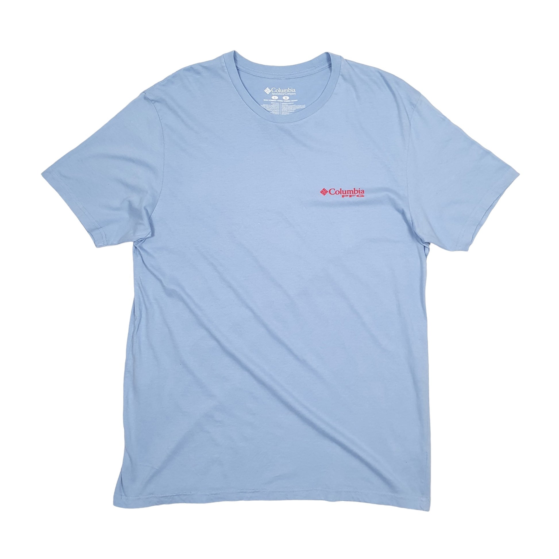 Mens Blue Columbia Sportswear  Short Sleeve T Shirt