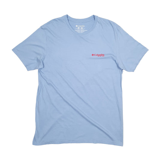 Mens Blue Columbia Sportswear  Short Sleeve T Shirt