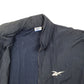 Mens Navy Reebok Vintage Shell Track Spellout Windbreaker Coat