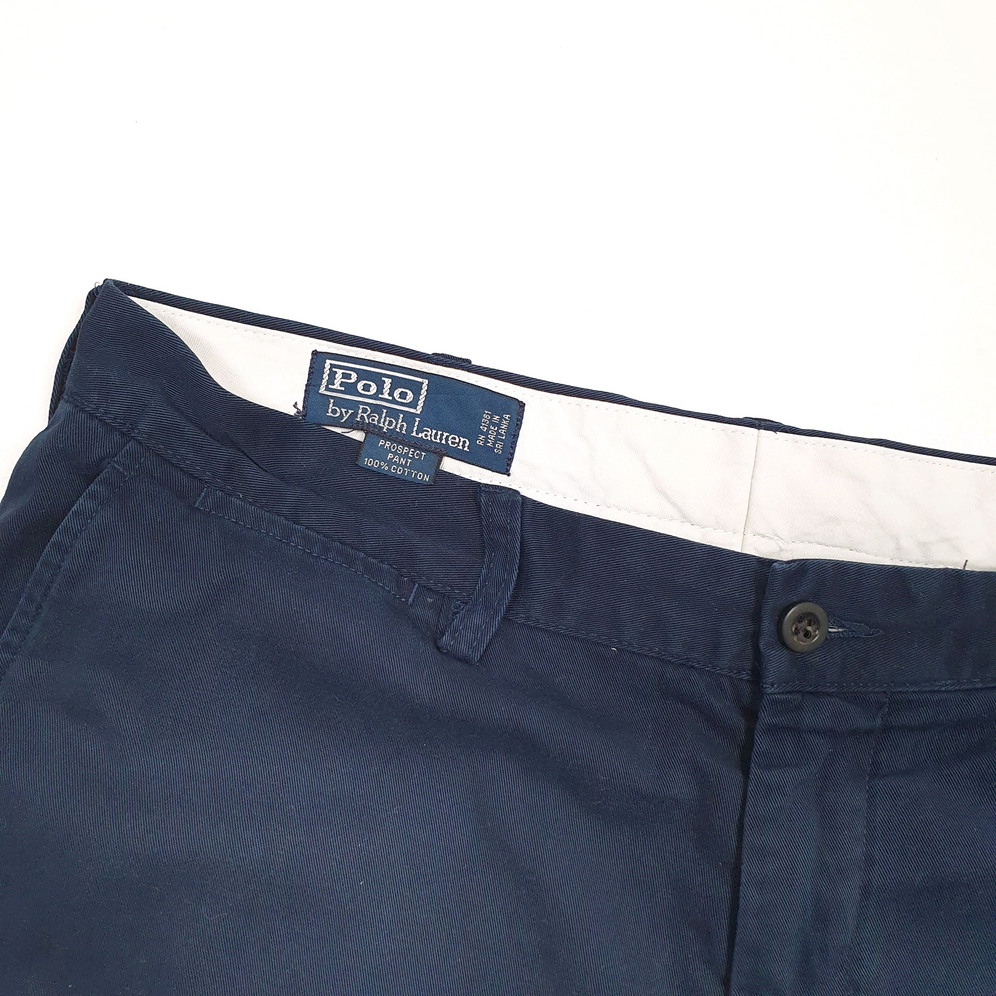 Mens Navy Polo Ralph Lauren Prospect Pant Chino Trousers