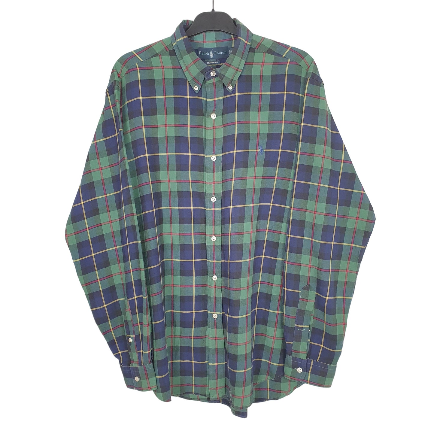 Ralph Lauren Long Sleeve Classic Fit Check Shirt Green