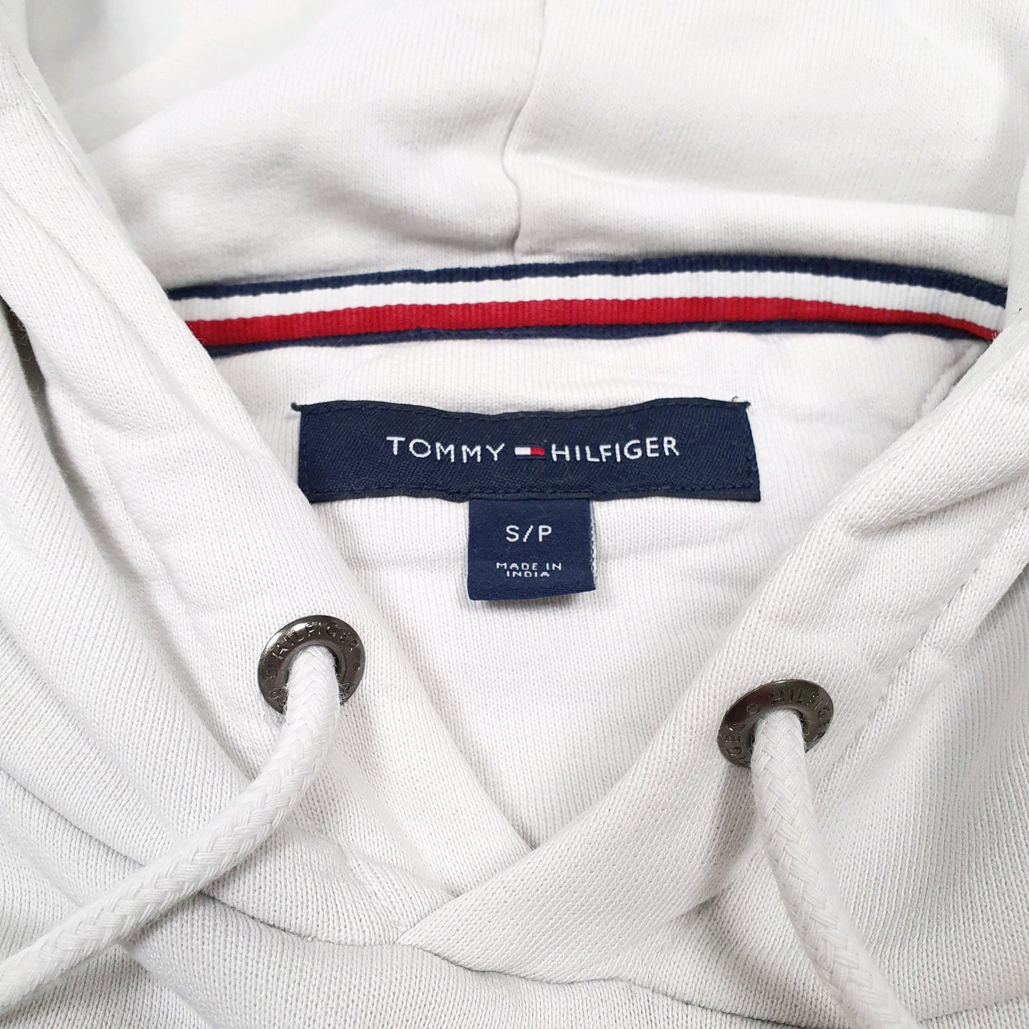 Mens White Tommy Hilfiger  Hoodie Jumper