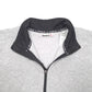 Mens Grey Reebok Active Workout Gym Running Quarter Zip Jumper
