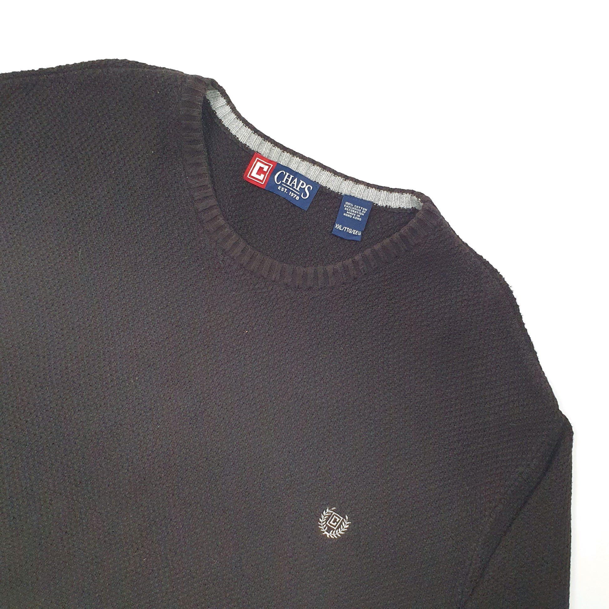 Chaps Crewneck XXL Brown