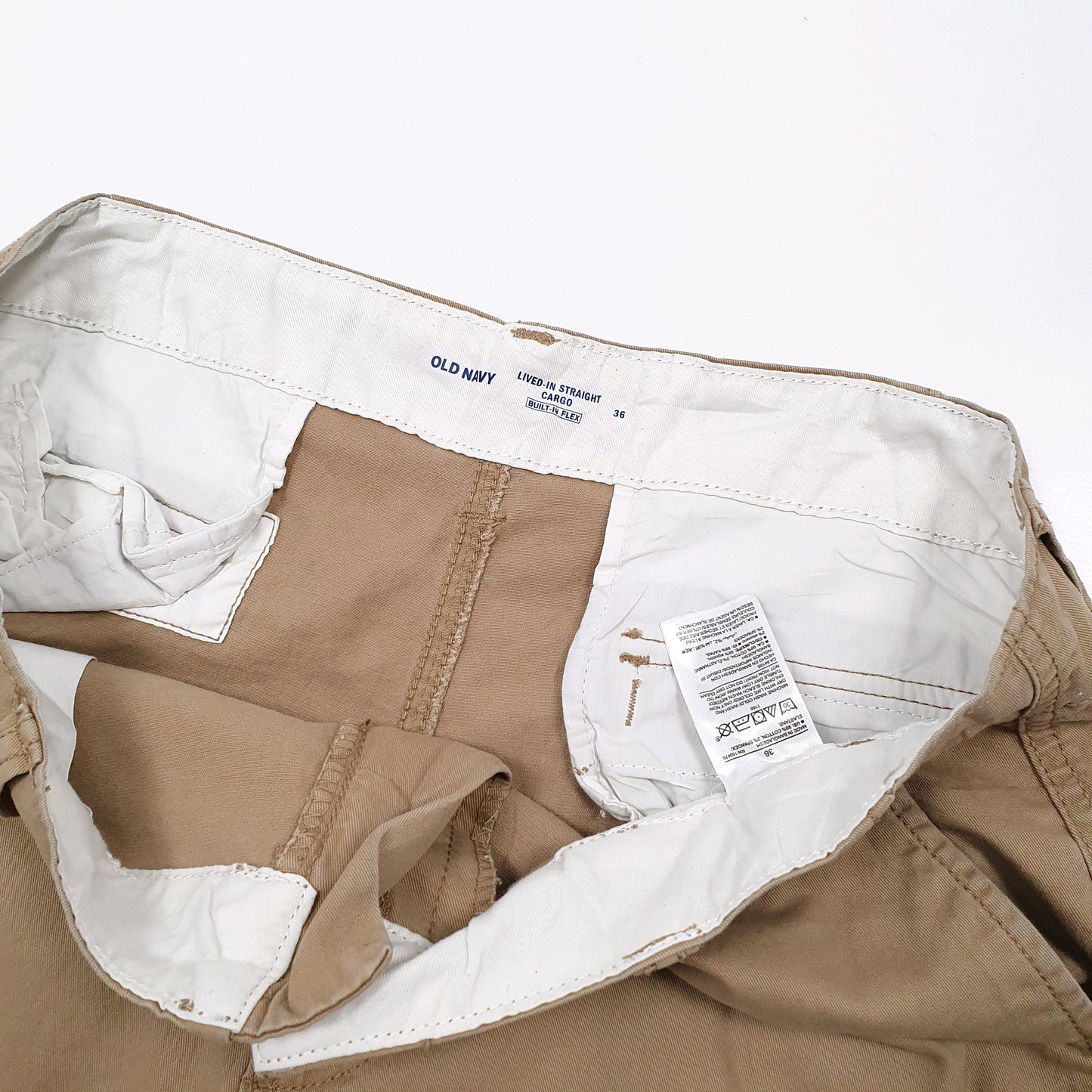 Old Navy Combat Beige Cargo Workwear Shorts W38