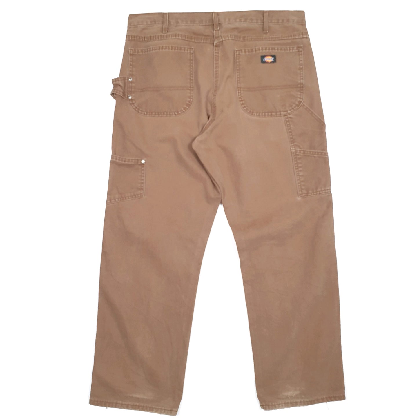 Mens Dickies Brown Carpenter Trousers W36 L29 Brown