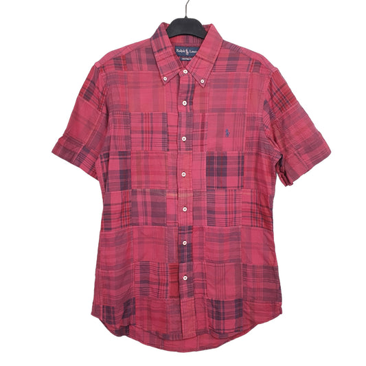 Ralph Lauren Short Sleeve Custom Fit Check Shirt Red