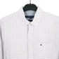 Tommy Hilfiger Long Sleeve Classic Fit Check Shirt Purple