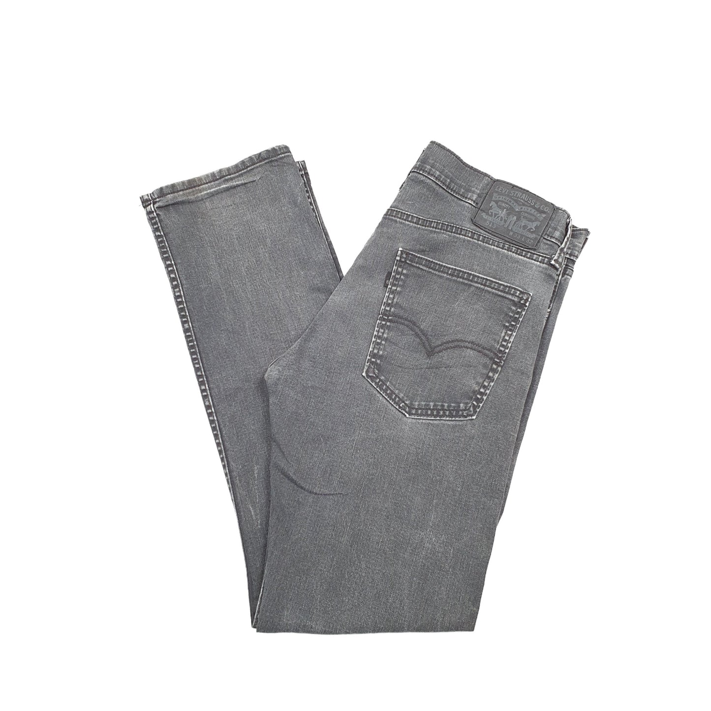Levis 513 Slim Fit Jeans W33 L31 Grey