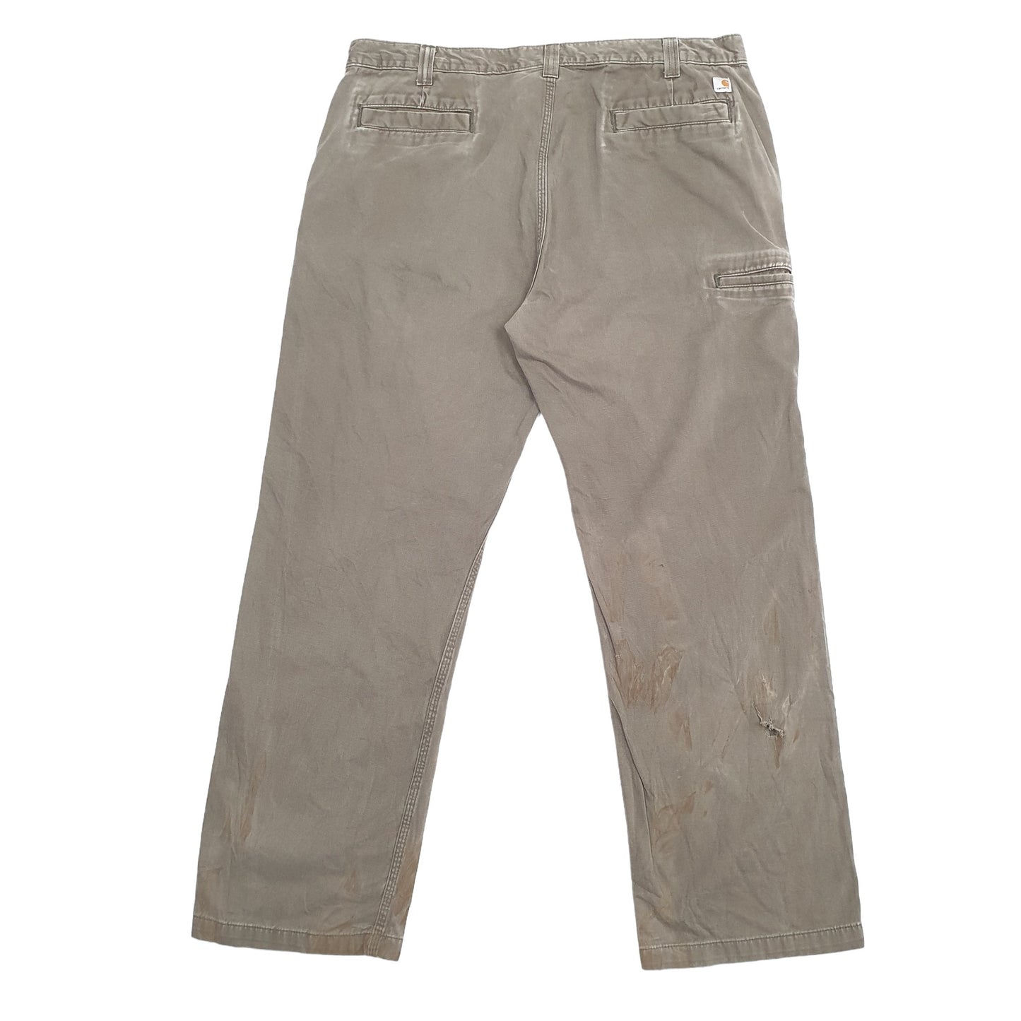 Mens Khaki Carhartt  Carpenter JeansW40 L32