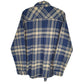 Columbia Long Sleeve Regular Fit Check Flannel Shirt Shacket Blue