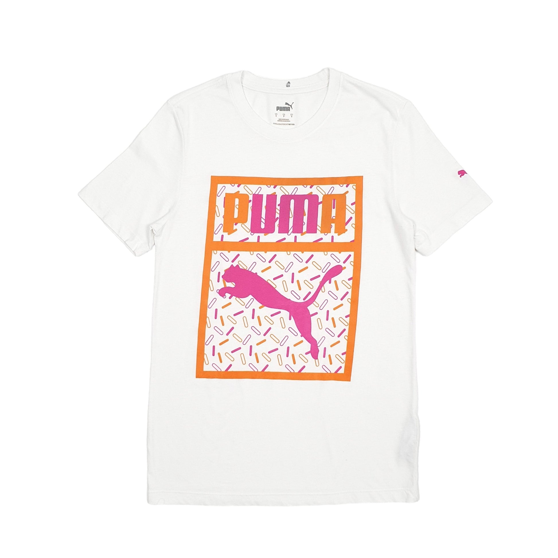 Puma Donut Short Sleeve T Shirt White