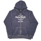 Mens Navy Hard Rock Cafe Hoodie Orlando Full Zip Jumper