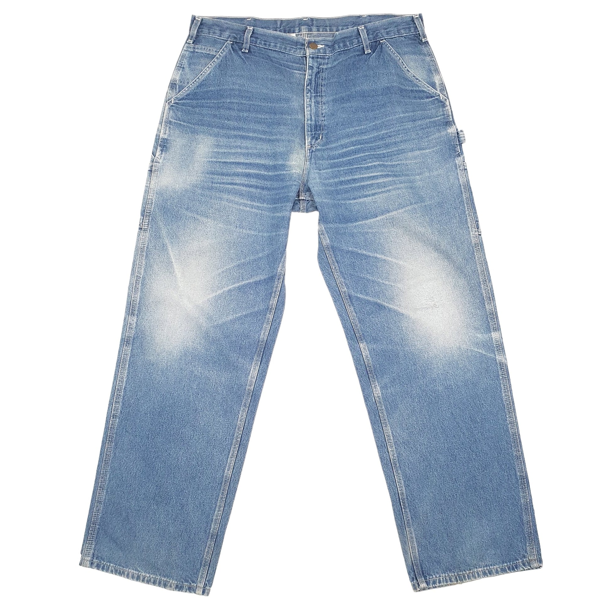 Carhartt Casual Loose Fit Carpenter Jeans W38 L32 Blue