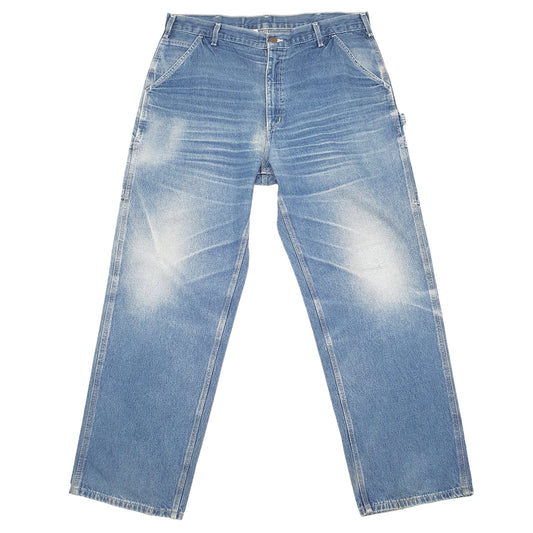 Carhartt Casual Loose Fit Carpenter Jeans W38 L32 Blue