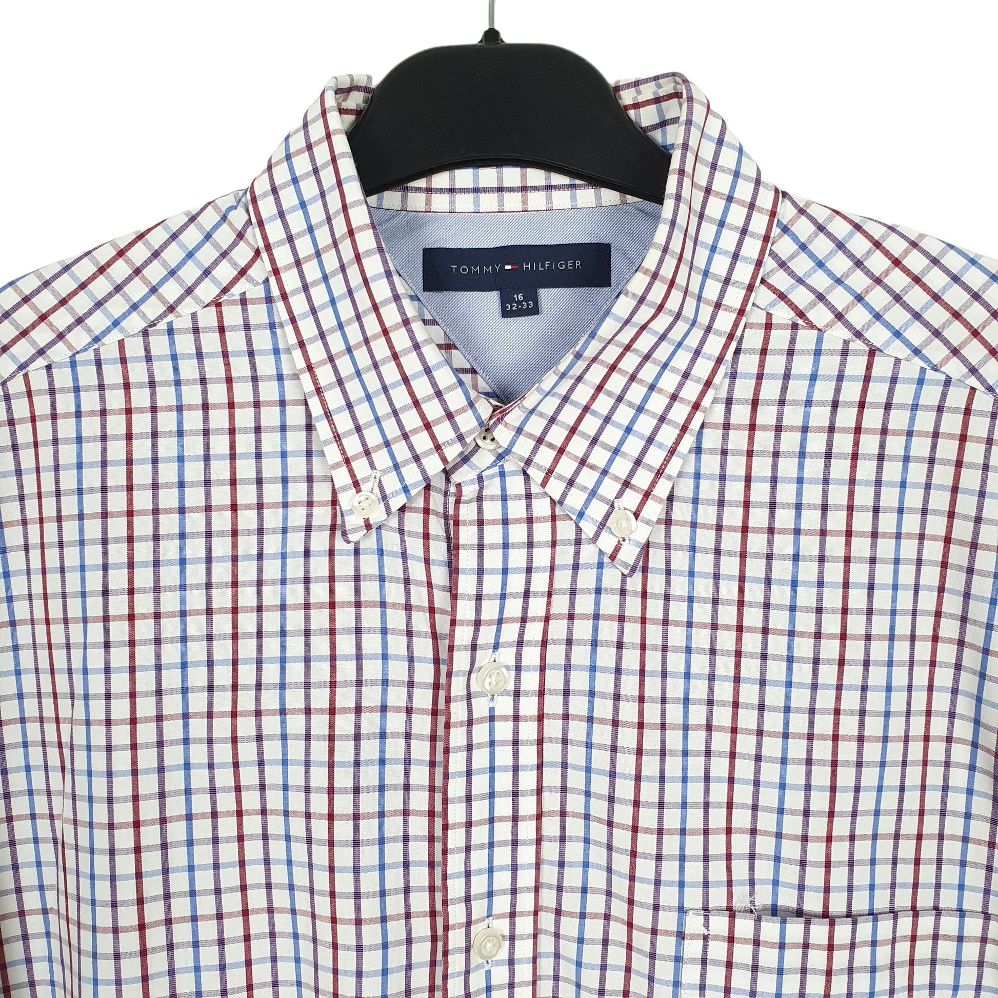 Tommy Hilfiger Long Sleeve Regular Fit Check Shirt Blue