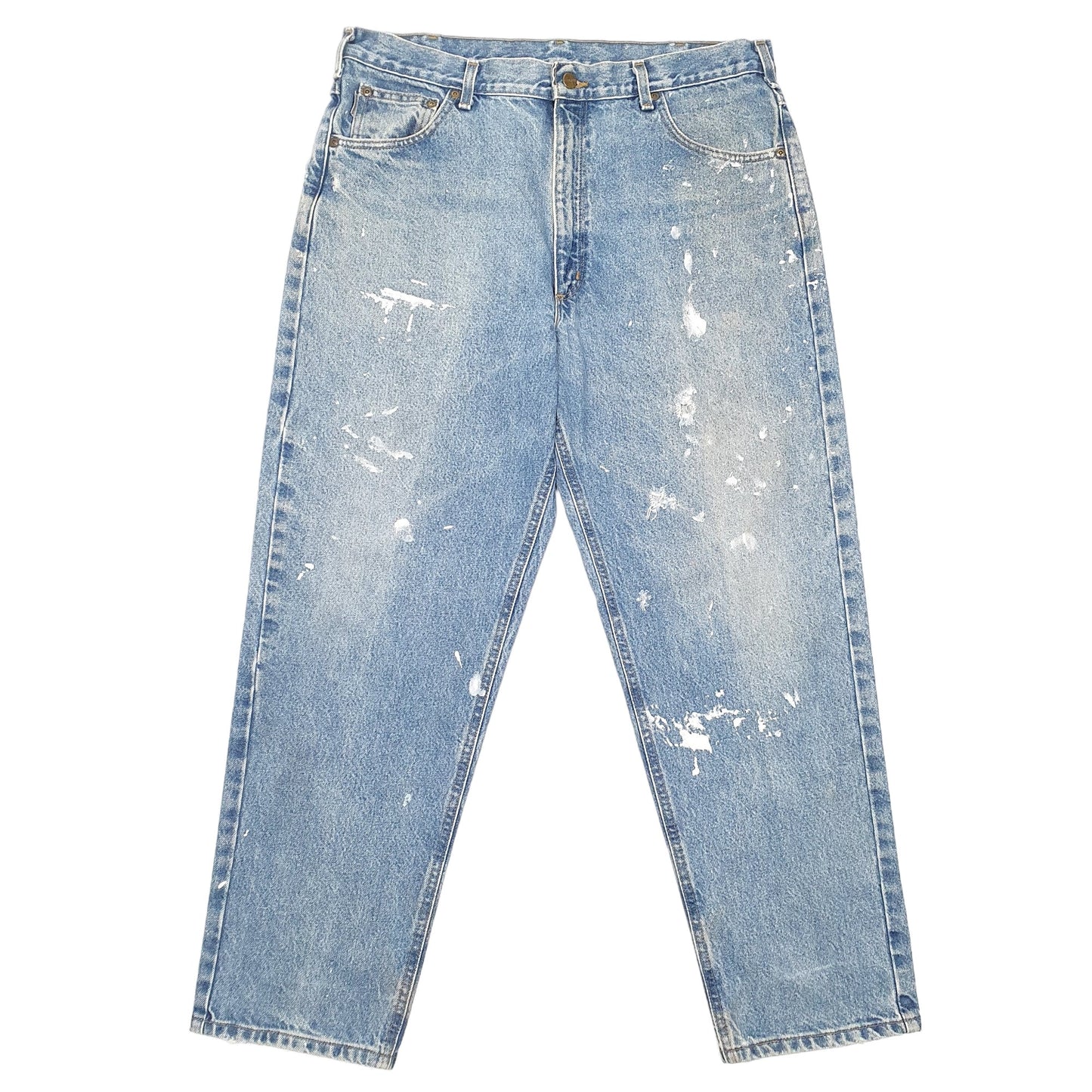 Mens Blue Carhartt Relaxed Casual JeansW38 L30