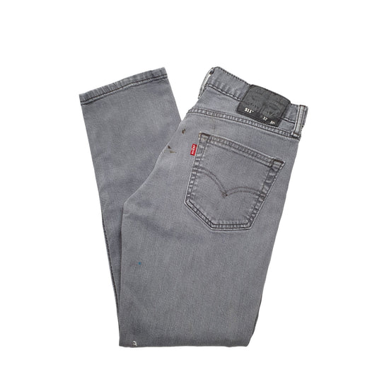 Levis 511 Slim Fit Jeans W32 L28 Grey