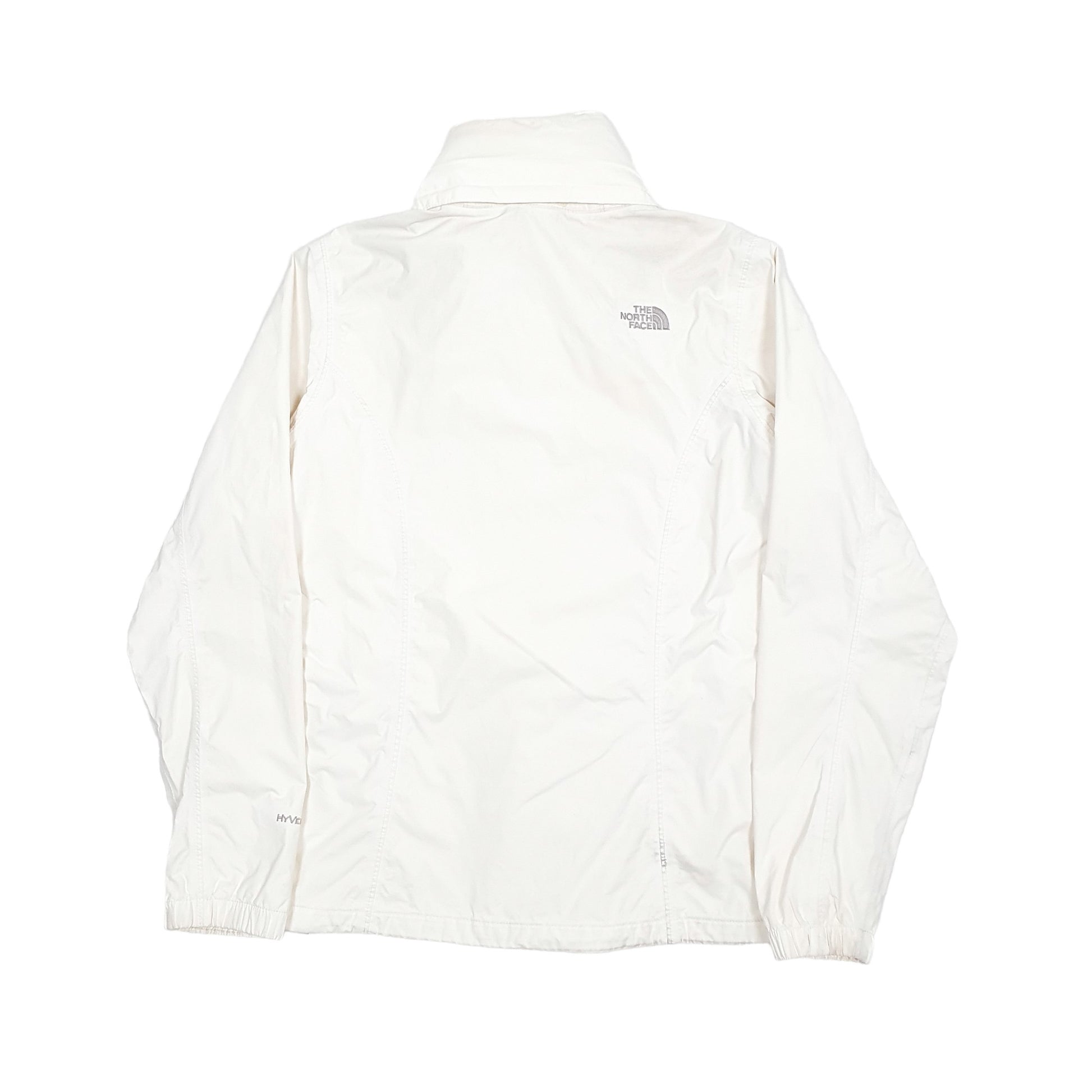 Womens Cream The North Face Hyvent Hooded Rain Coat Coat