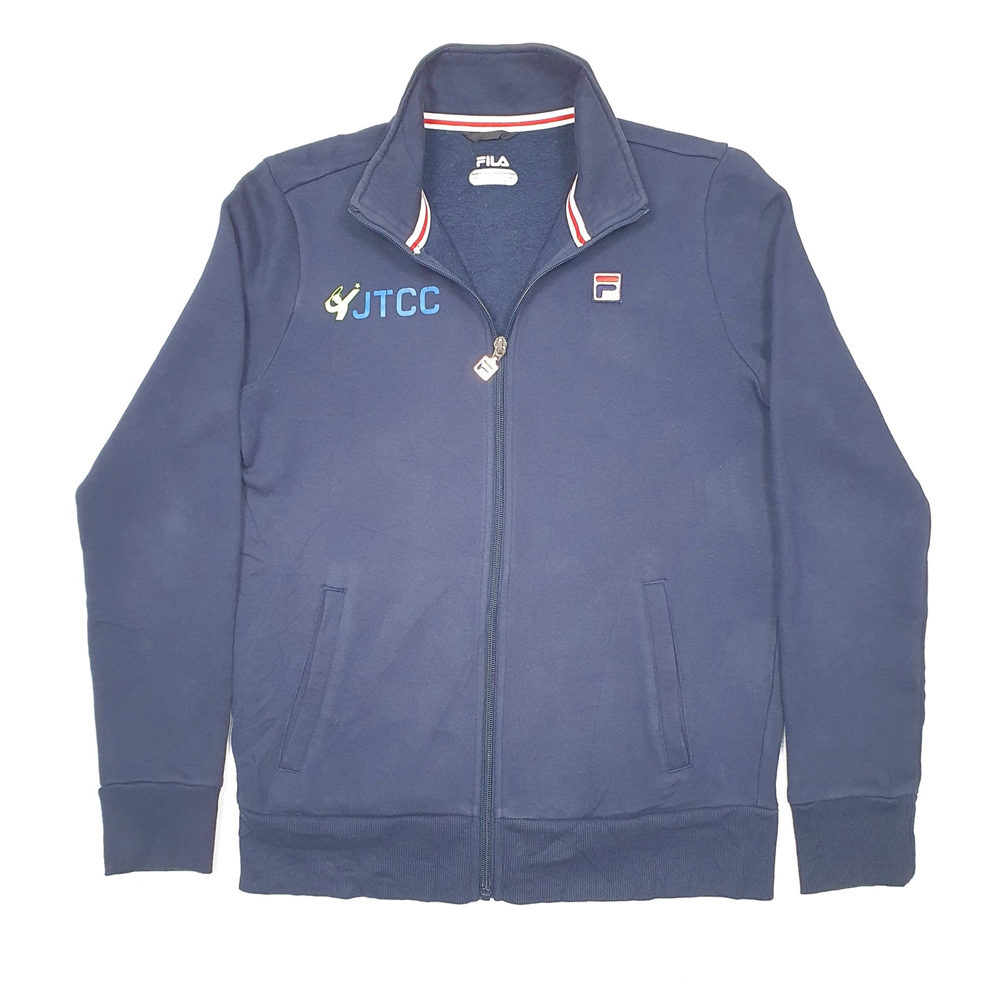 Mens Navy Fila Junior Tennis Champions Centre Full Zip Jumper