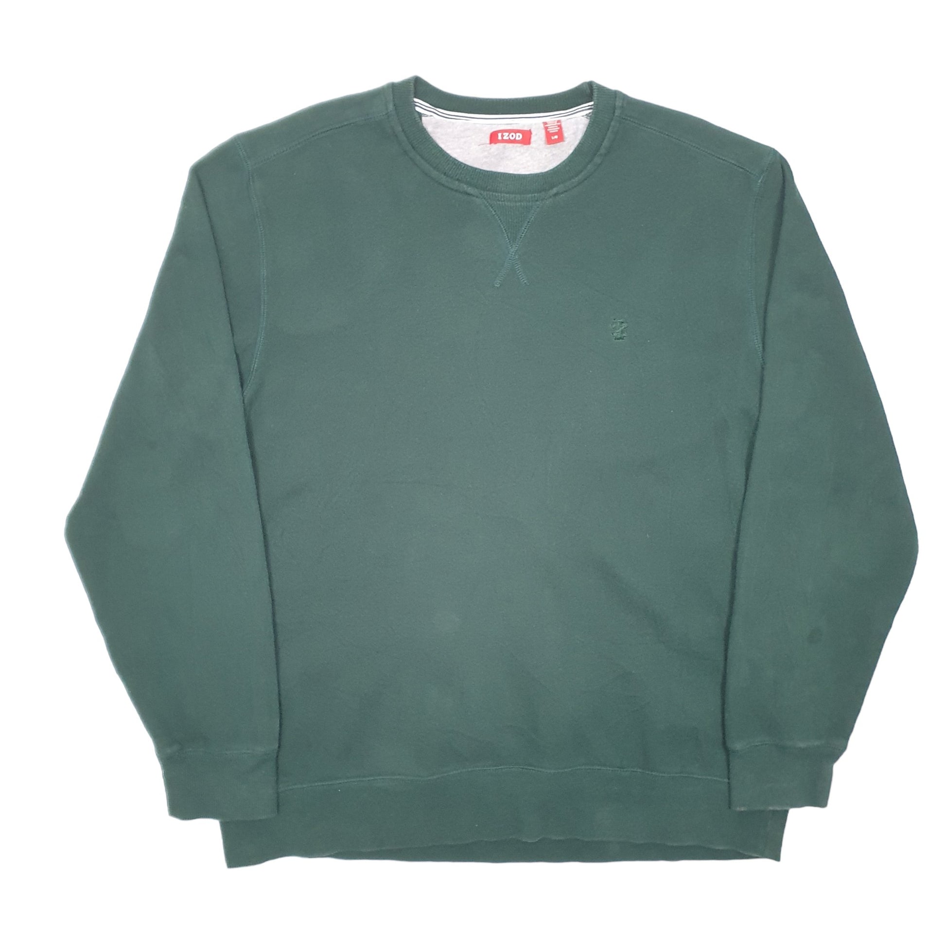 Mens Green Izod  Crewneck Jumper