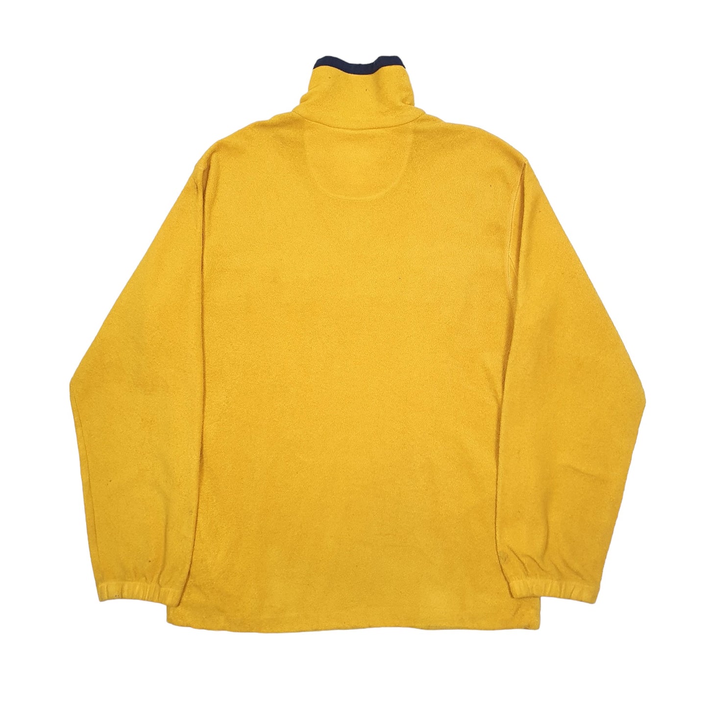 Guess Spellout Quarter Zip Fleece L Yellow