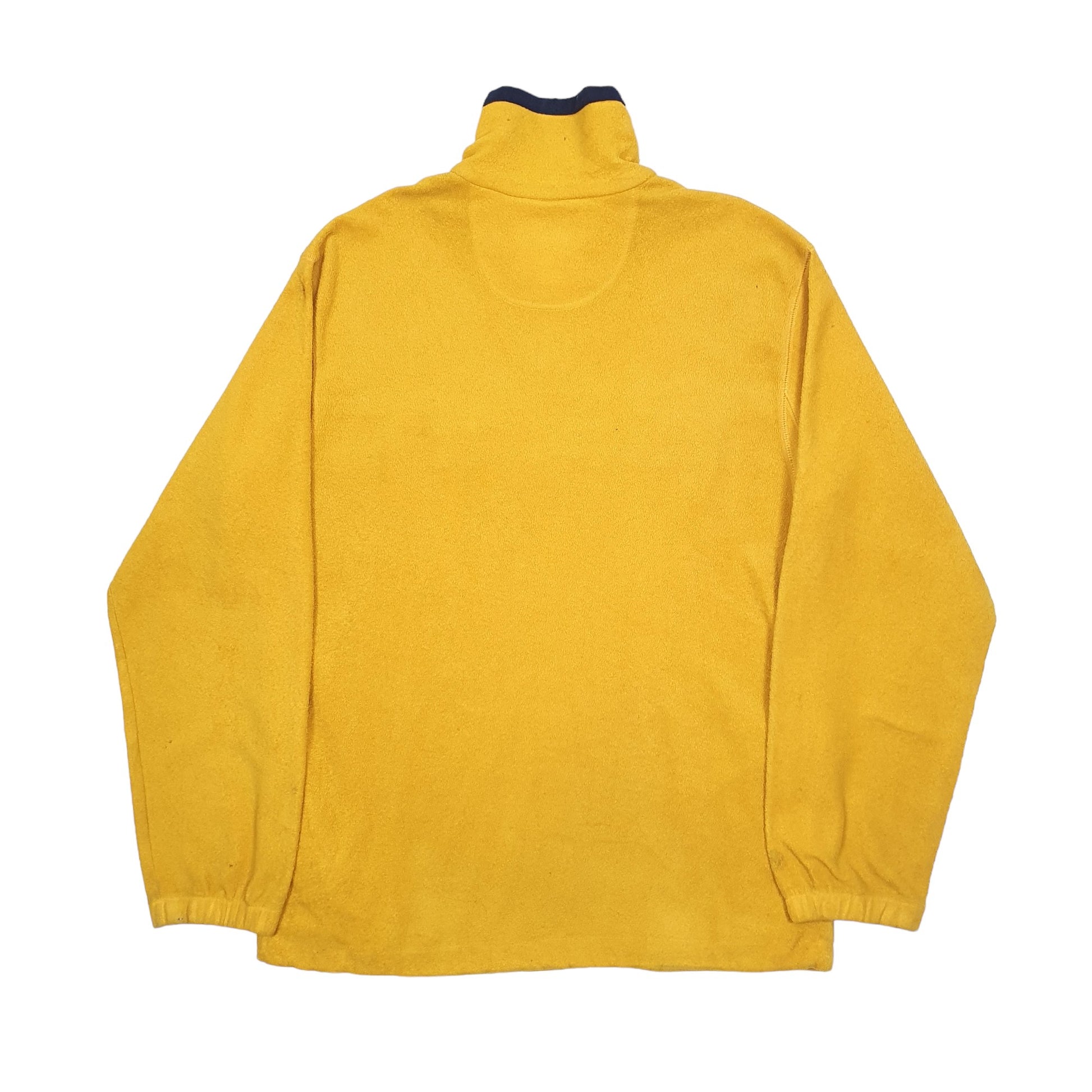 Guess Spellout Quarter Zip Fleece L Yellow