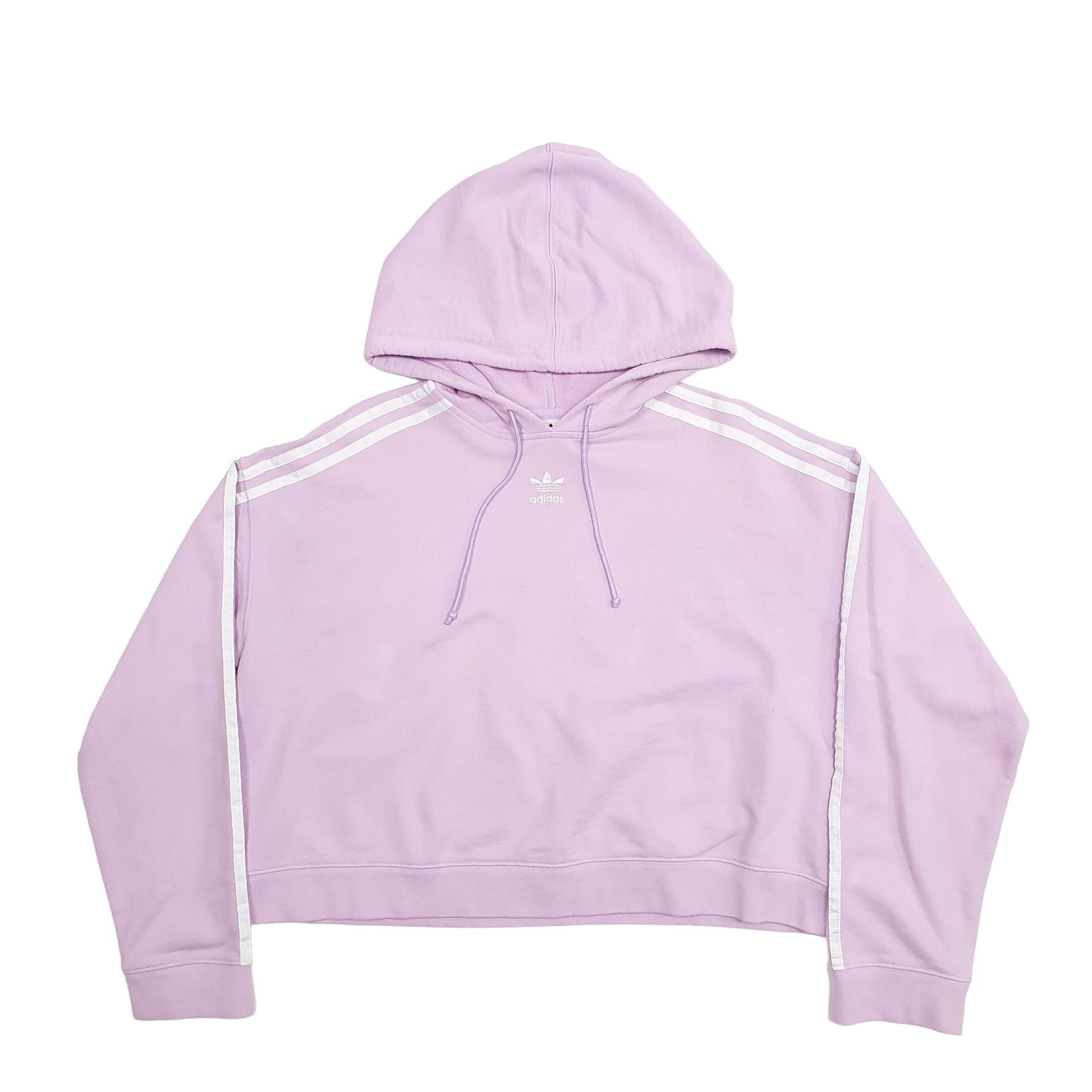 Womens Adidas Pink Hoodie Crop Top Jumper XL – Bundl Clothing