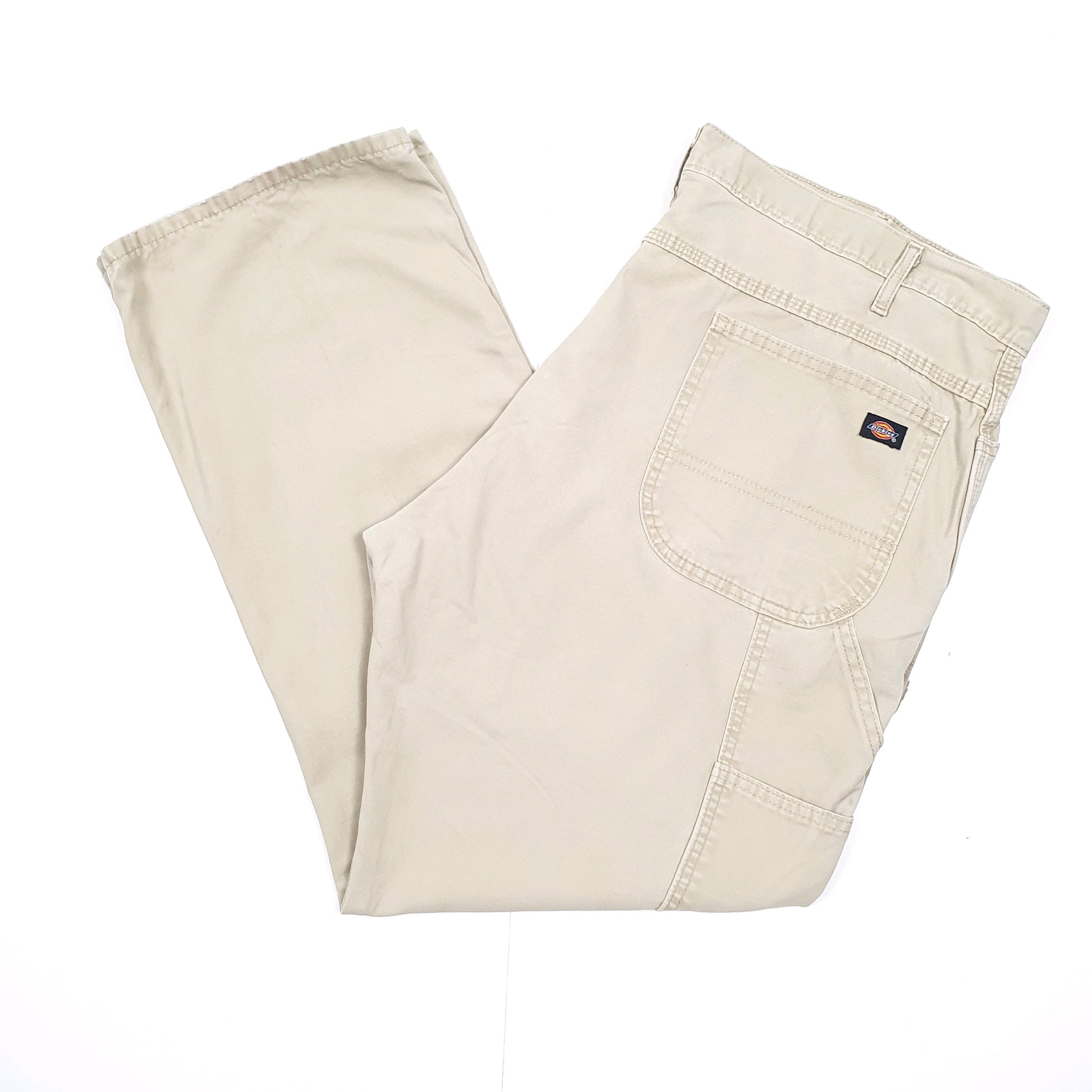 Mens Dickies Beige Carpenter Trousers W40 L30 Beige