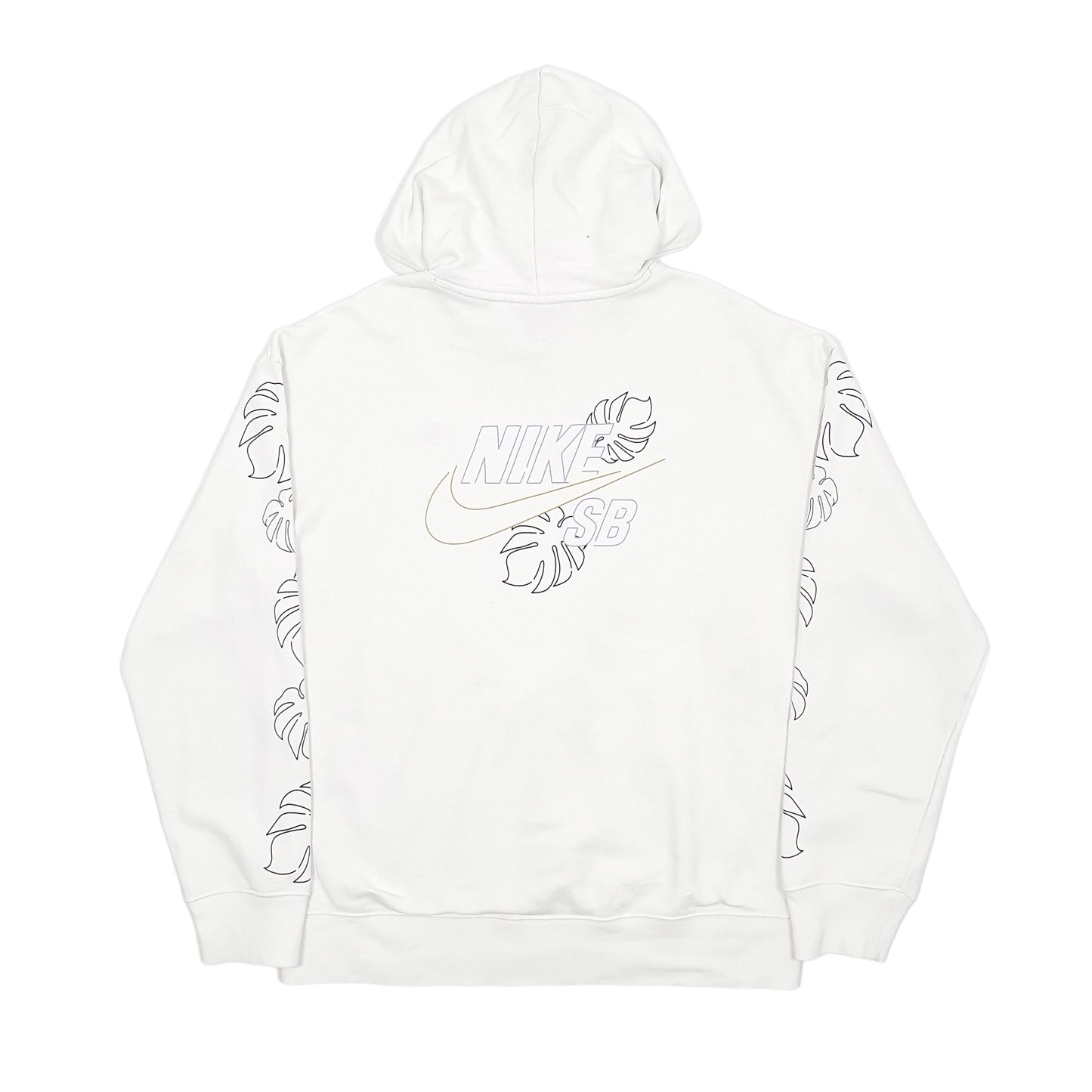 Mens White Nike SB Skateboarding Hoodie Jumper