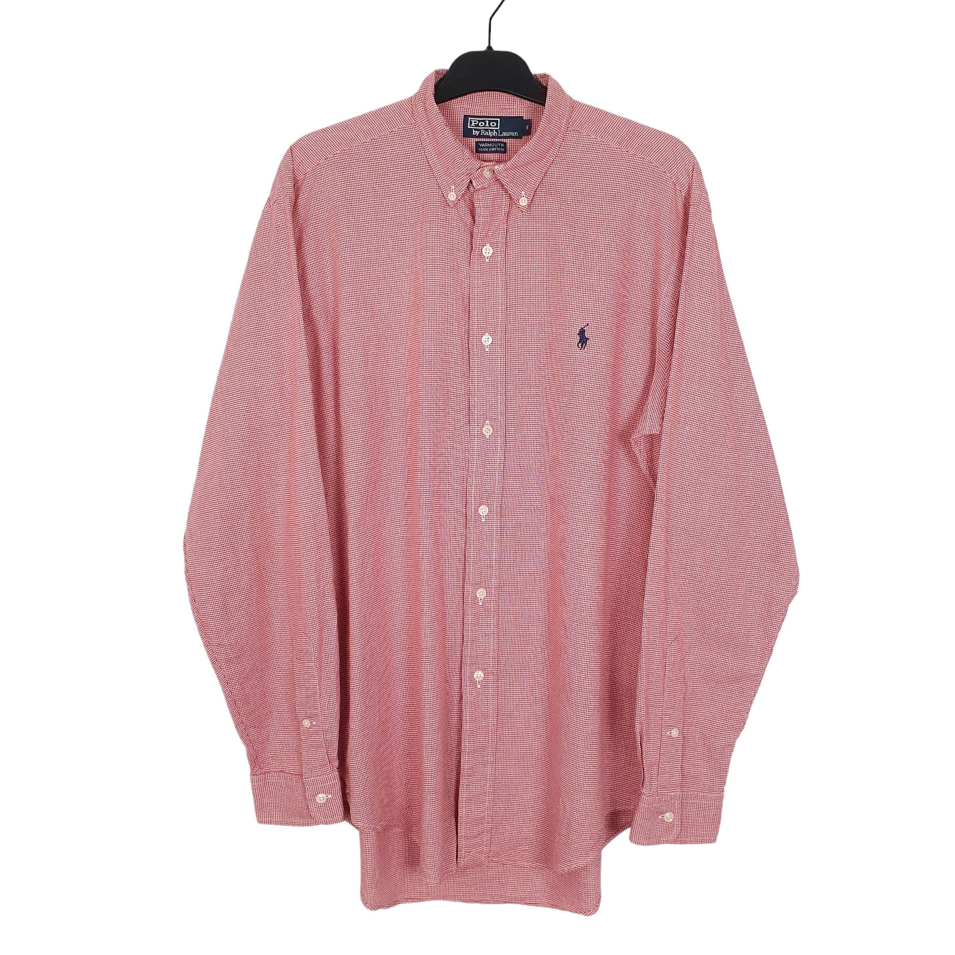 Ralph Lauren Long Sleeve Yarmouth Fit Check Shirt Red