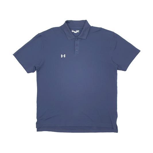 Under Armour Heat Gear Short Sleeve Polyester Polo Shirt Navy