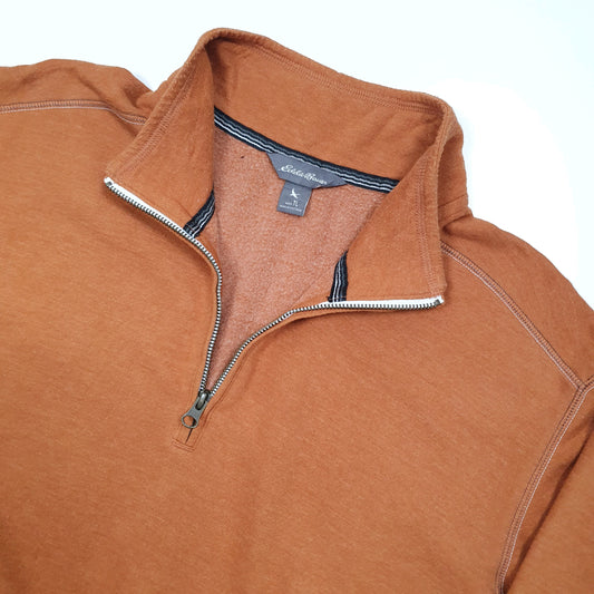 Eddie Bauer Quarter Zip XL Orange