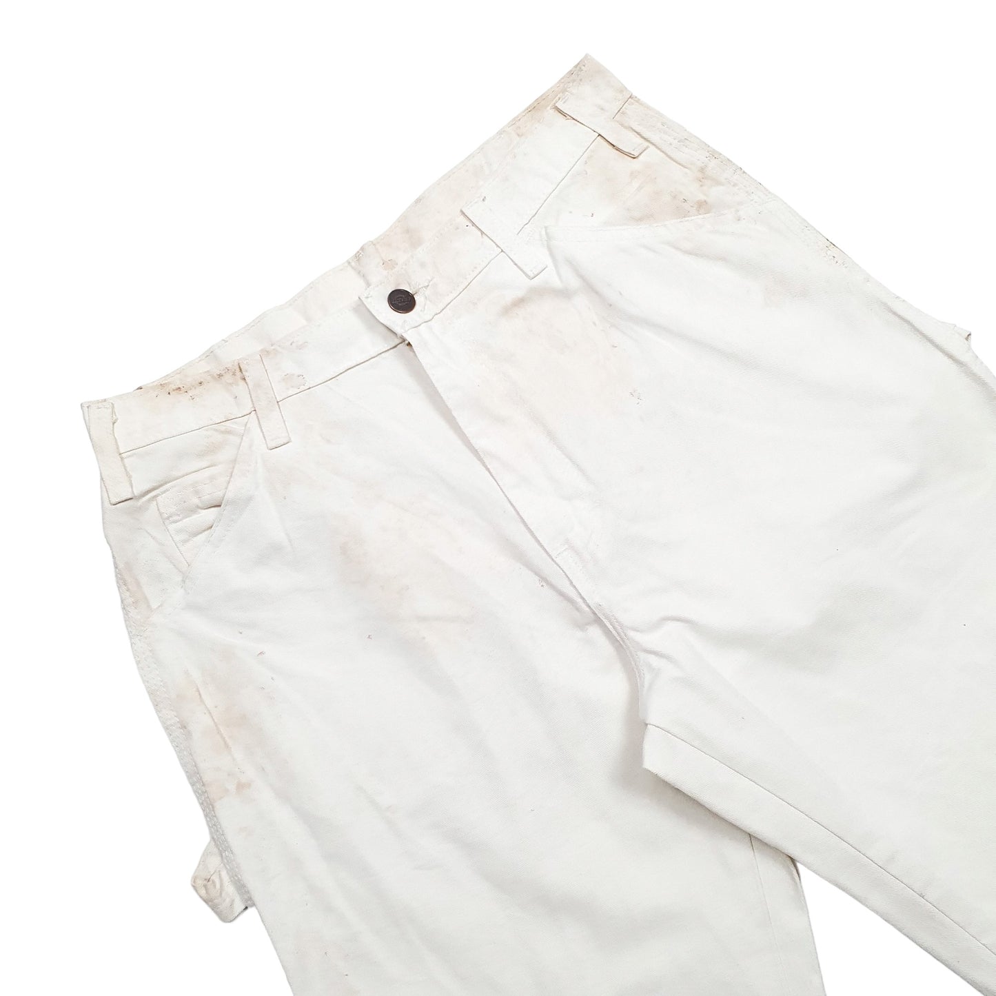 Mens White Dickies  Carpenter Trousers