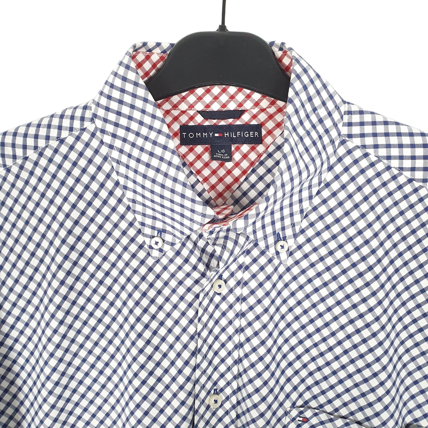 Tommy Hilfiger Long Sleeve Regular Fit Check Shirt White