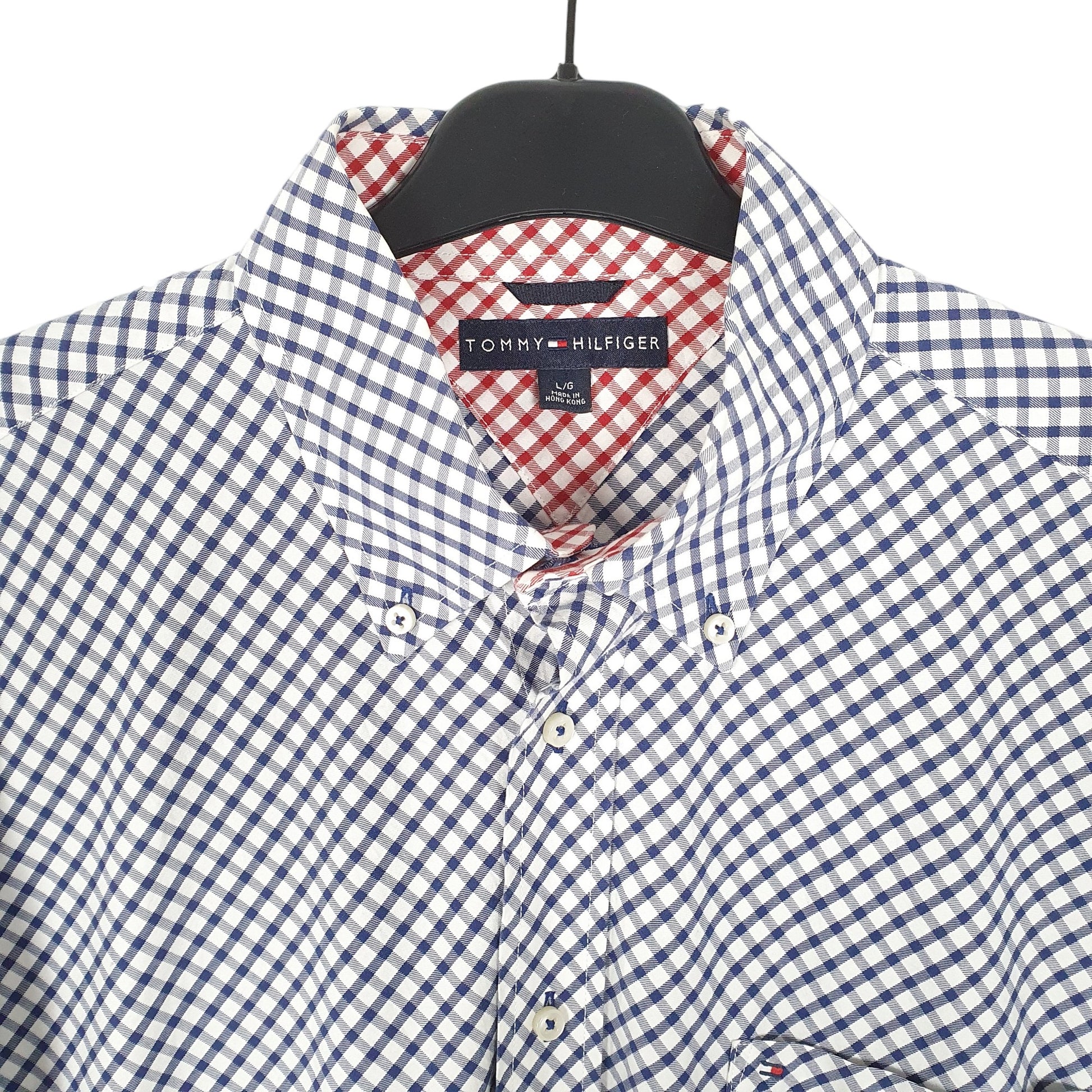 Tommy Hilfiger Long Sleeve Regular Fit Check Shirt White