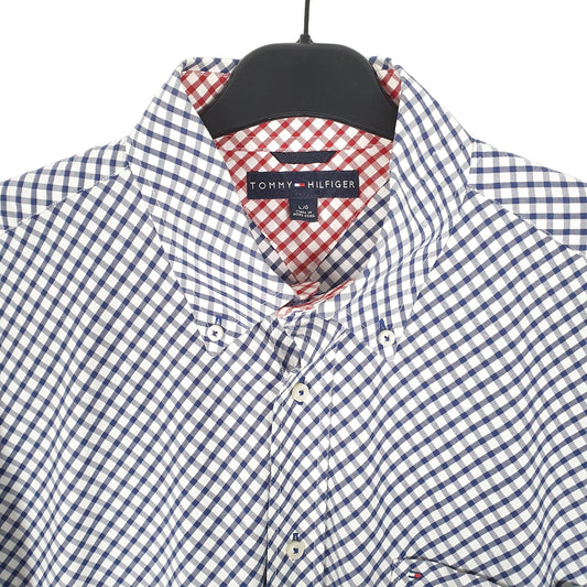 Tommy Hilfiger Long Sleeve Regular Fit Check Shirt White