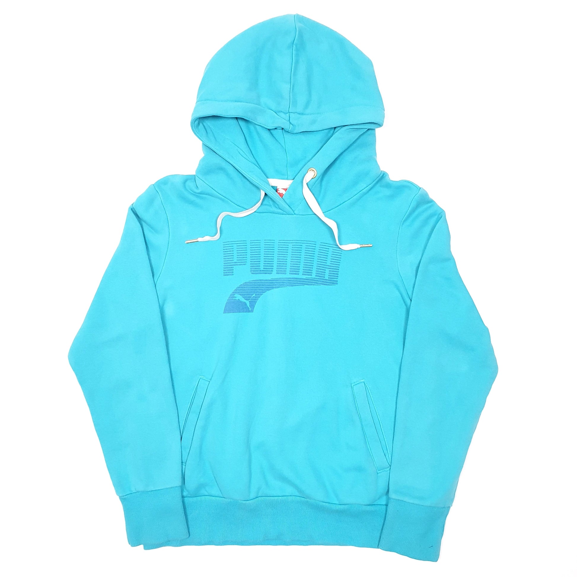 Womens Turquoise Puma  Hoodie Jumper