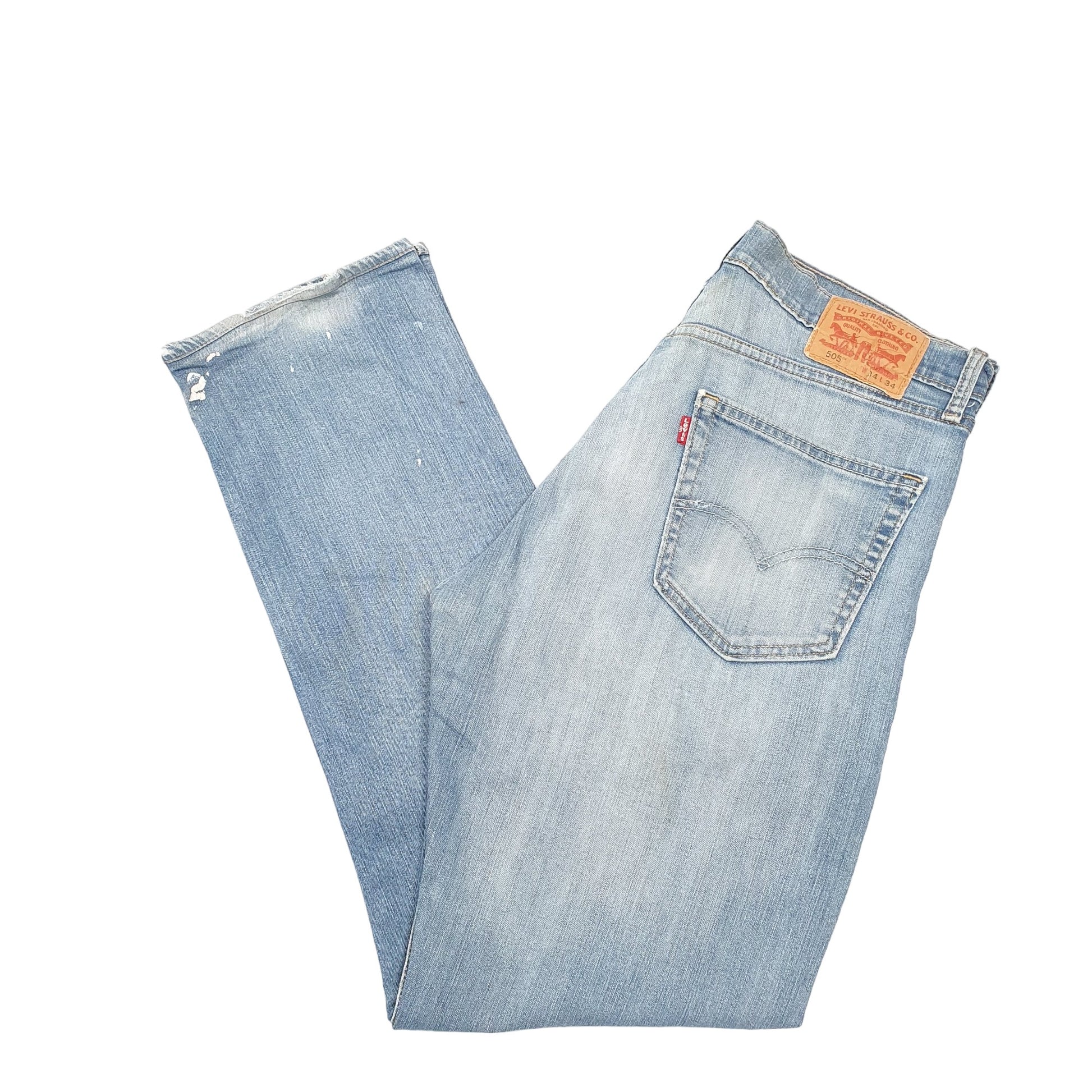 Mens Blue Levis Stretch 505 JeansW34 L32