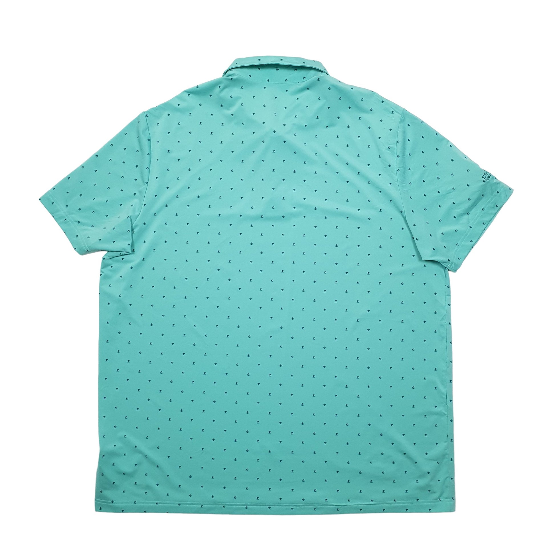 Adidas Golf Fire Ridge Short Sleeve Polyester Polo Shirt Green