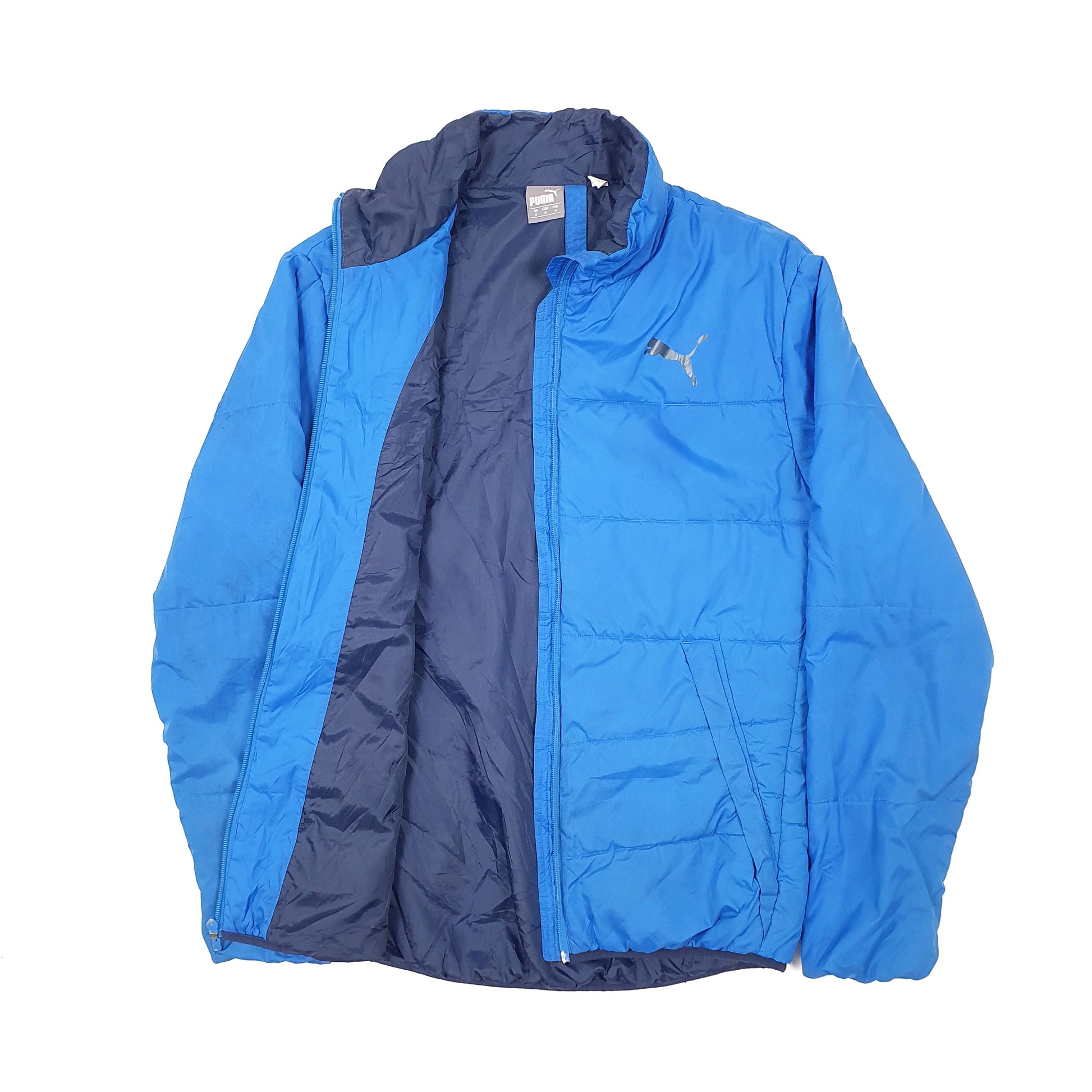 Mens Blue Puma  Puffer Jacket Coat