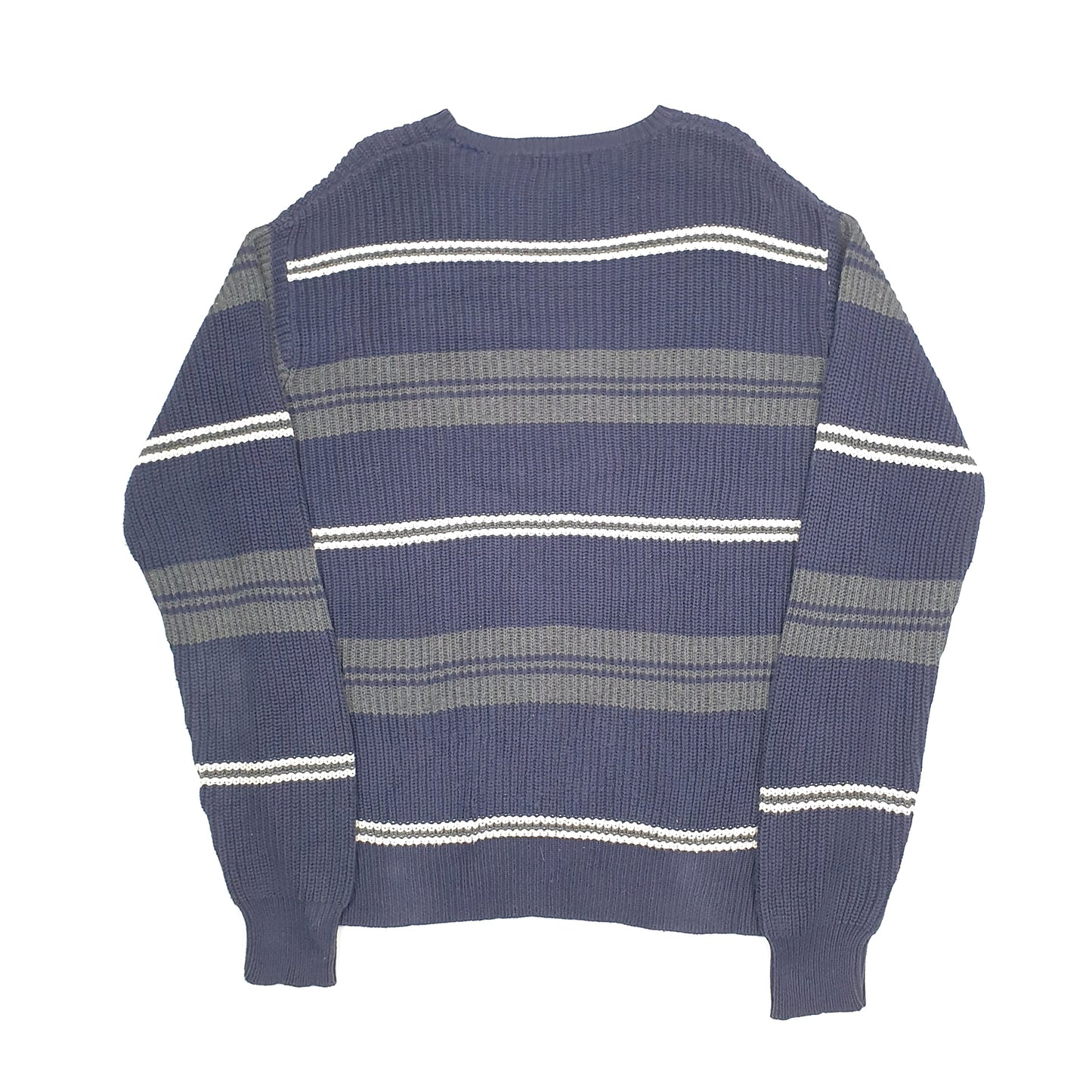 Nautica Chunky Knit Crewneck L Navy