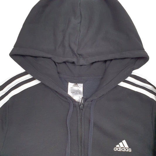 Womens Black Adidas  Full Zip Jumper