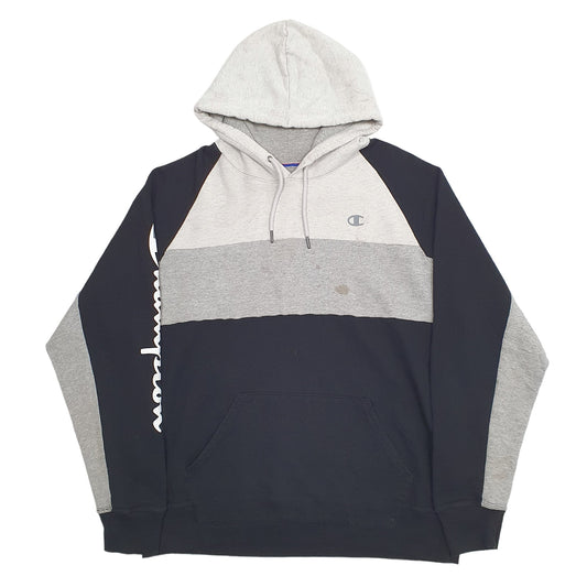 Mens Black Champion Hoodie Jumper