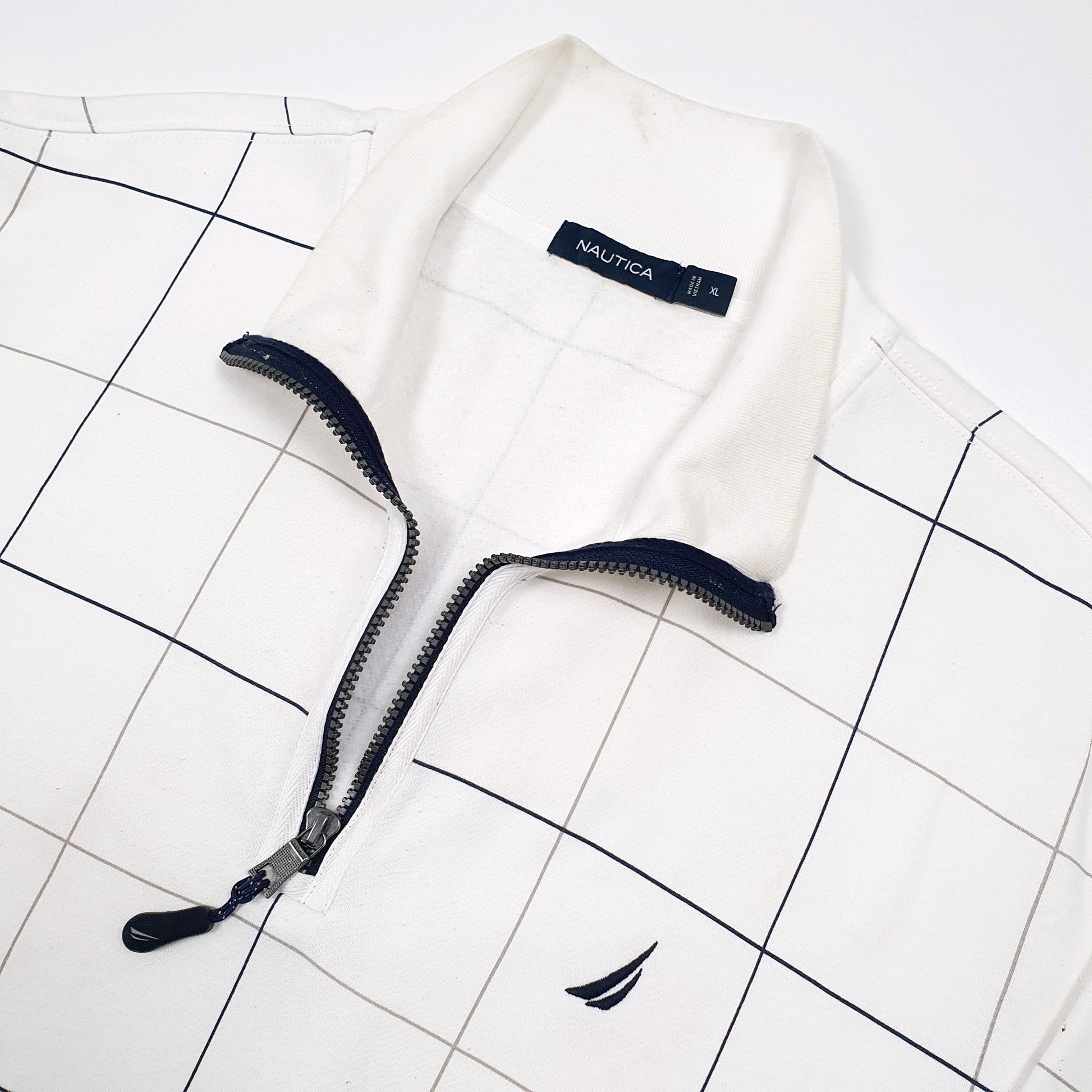 Nautica Quarter Zip XL White